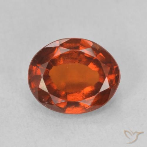 1.99ct Natural Fire Orange Hessonite Garnet, Oval, VS-SI