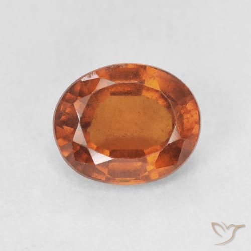1.94ct Natural Reddish Orange Hessonite Garnet, Oval, VS