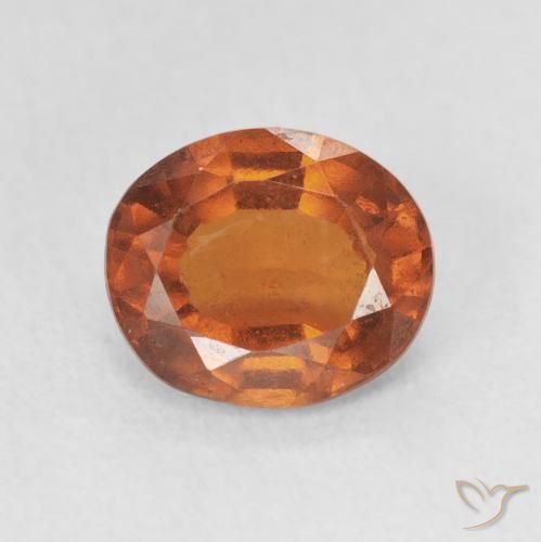 2.36ct Natural Reddish Orange Hessonite Garnet, Oval, VS