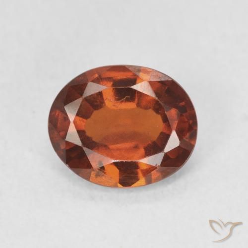 1.81ct Natural Dark Orange Hessonite Garnet, Oval, VS