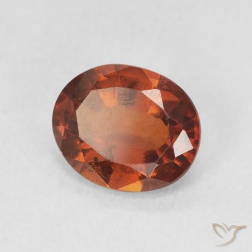 1.81 ct Orange Hessonite Garnet Stone, Natural Hessonite Garnet in Oval Facet Shape for Sale