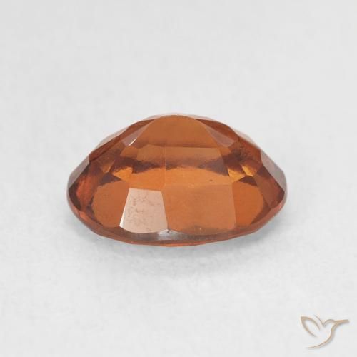 Hessonite Garnet Gemstone in 8.6 x 7.1 mm Size for Sale, Hessonite Garnet Stone in Amber Orange Color
