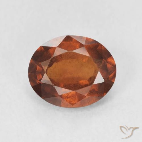 1.87ct Natural Amber Orange Hessonite Garnet, Oval, VS