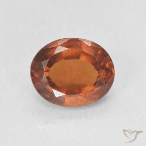 1.87ct Natural Reddish Orange Hessonite Garnet, Oval, VS