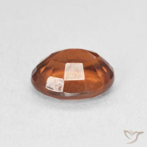 Hessonite Garnet Gemstone in 8 x 6.5 mm Size for Sale, Hessonite Garnet Stone in Reddish Orange Color