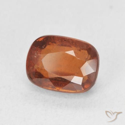 2.51 ct Orange Hessonite Garnet Stone, Natural Hessonite Garnet in Cushion-Cut Shape for Sale