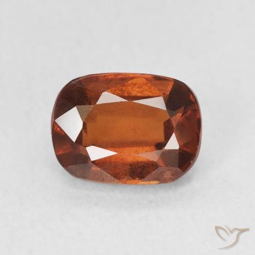 1.99ct Natural Fire Orange Hessonite Garnet, Cushion, VS