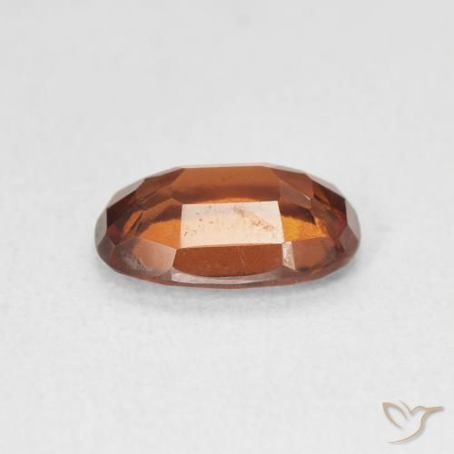 Hessonite Garnet Gemstone in 9.8 x 6.3 mm Size for Sale, Hessonite Garnet Stone in Amber Orange Color