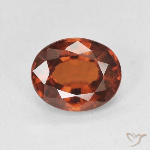 2.52ct Natural Deep Orange Hessonite Garnet, Oval, VVS-VS