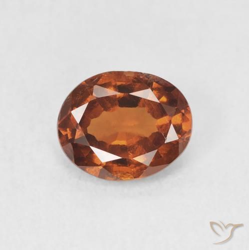 1.17ct Natural Reddish Orange Hessonite Garnet, Oval, VVS-VS
