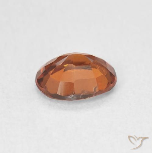 Hessonite Garnet Gemstone in 7.2 x 5.9 mm Size for Sale, Hessonite Garnet Stone in Reddish Orange Color