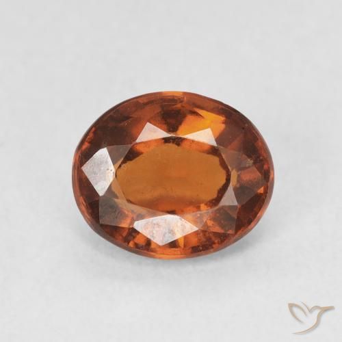 1.83ct Natural Reddish Orange Hessonite Garnet, Oval, VS-SI