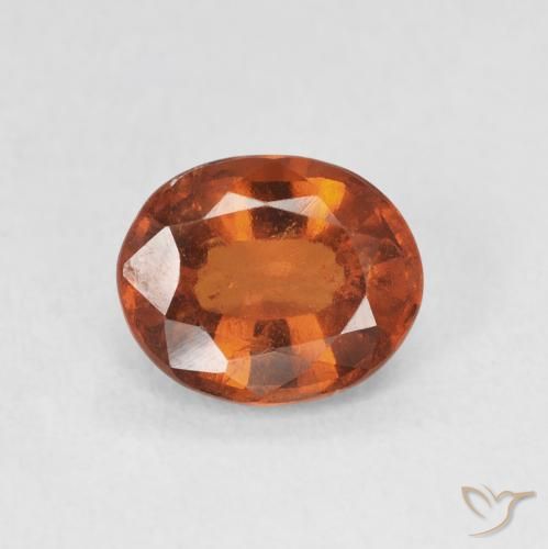 1.94ct Natural Deep Orange Hessonite Garnet, Oval, VS-SI