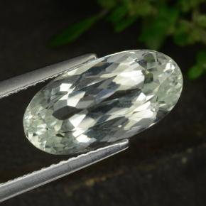 5.5ct Oval Facet Light Green Hiddenite Gem for sale 5.5ct Oval Facet Light Green Hiddenite Gem (ID: 474588)