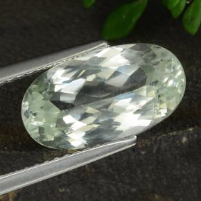 5.2ct Oval Facet Light Green Hiddenite for sale thumb image of 5.2ct Oval Facet Light Green Hiddenite (ID: 474592)