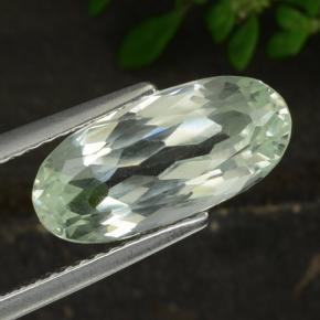 4.1ct Oval Facet Light Green Hiddenite for sale thumb image of 4.1ct Oval Facet Light Green Hiddenite (ID: 474593)
