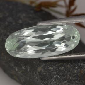 4.5ct Oval Facet Light Green Hiddenite for sale thumb image of 4.5ct Oval Facet Light Green Hiddenite (ID: 474599)