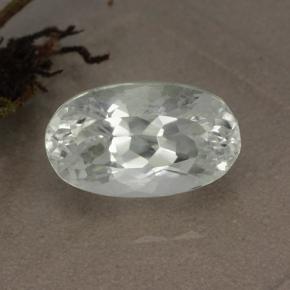 Pale Green Hiddenite Gem - 5.2ct Oval Facet (ID: 474600)