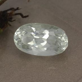 5.18 ct Green Hiddenite Stone, Natural Hiddenite in Oval Facet Shape for Sale