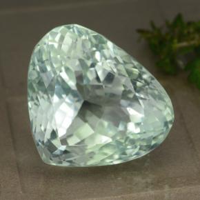 53.16 ct Green Hiddenite Gemstone, Hiddenite Gem in Pear Facet Shape for Sale.