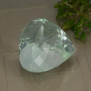 Hiddenite Gemstone in 23.2 x 19.8 mm Size for Sale, Hiddenite Stone in Light Green Color