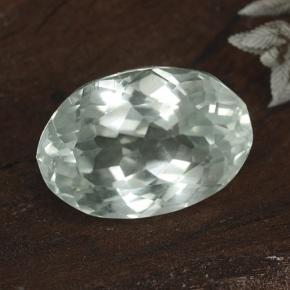 12.01 ct White Hiddenite Gemstone, Hiddenite Gem in Oval Facet Shape for Sale.