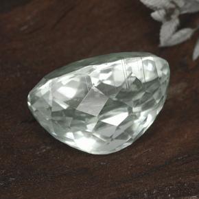 Hiddenite Gemstone in 15.5 x 10.7 mm Size for Sale, Hiddenite Stone in Light Greenish White Color