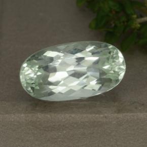 4.59 ct White Hiddenite Stone, Natural Hiddenite in Oval Facet Shape for Sale