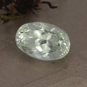 4.34 ct White Hiddenite Stone, Natural Hiddenite in Oval Facet Shape for Sale