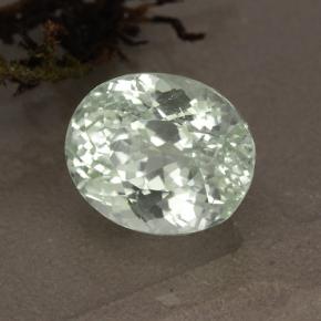 6.15 ct White Hiddenite Stone, Natural Hiddenite in Oval Facet Shape for Sale