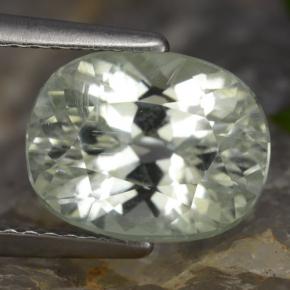 4.4ct Oval Facet Light Green Hiddenite Gem for sale 4.4ct Oval Facet Light Green Hiddenite Gem (ID: 475282)