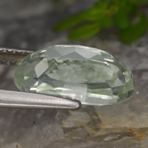 Hiddenite Gemstone in 10.7 x 5.6 mm Size for Sale, Hiddenite Stone in Light Greenish White Color