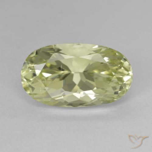 9.83ct Natural Light Green Hiddenite, Oval, VS-SI