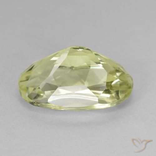 Hiddenite Gemstone in 16.4 x 9.4 mm Size for Sale, Hiddenite Stone in Light Green Color