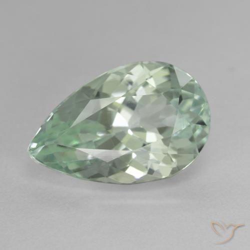 9.73ct Natural Light Yellow Green Hiddenite, Pear Shape, VS