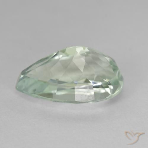 Hiddenite Gemstone in 16.5 x 10.6 mm Size for Sale, Hiddenite Stone in Light Yellow Green Color