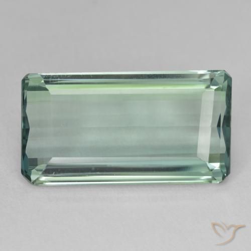 13.37ct Natural Bluish Green Hiddenite, Emerald Cut, VVS-VS