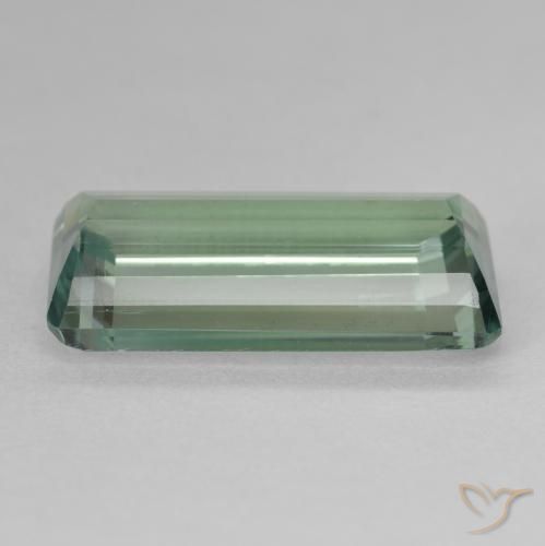 Hiddenite Gemstone in 20.2 x 10.8 mm Size for Sale, Hiddenite Stone in Bluish Green Color