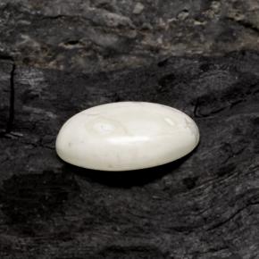 Howlite Gemstone in 18 x 13 mm (calibrated) Size for Sale, Howlite Stone in Greyish White Color