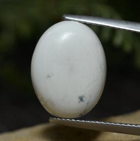 8.3ct Oval Cabochon Greyish White Howlite for sale thumb image of 8.3ct Oval Cabochon Greyish White Howlite (ID: 273544)