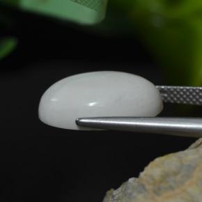 Howlite Gemstone in 16.2 x 12.4 mm Size for Sale, Howlite Stone in Greyish White Color