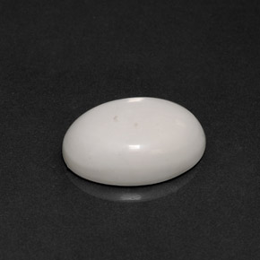 8.21 ct White Howlite Stone, Natural Howlite in Oval Cabochon Shape for Sale
