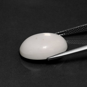 Howlite Gemstone in 16 x 12 mm (calibrated) Size for Sale, Howlite Stone in Greyish White Color
