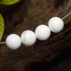 18.8ct Drilled Sphere Greyish White Howlite for sale thumb image of 18.8ct Drilled Sphere Greyish White Howlite (ID: 469966)