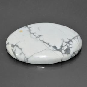 Howlite Gemstone in 44 x 30.8 mm Size for Sale, Howlite Stone in Multicolor White Color