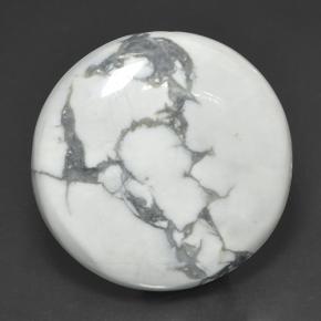58.5ct Round Cabochon Greyish White Howlite Gem for sale 58.5ct Round Cabochon Greyish White Howlite Gem (ID: 501501)