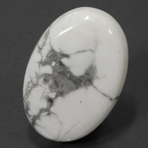 65.6ct Oval Cabochon Greyish White Howlite Gem for sale 65.6ct Oval Cabochon Greyish White Howlite Gem (ID: 501673)