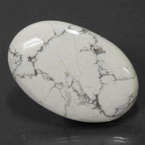 Multicolor White Howlite Gem - 82.3ct Oval Cabochon (ID: 501679)