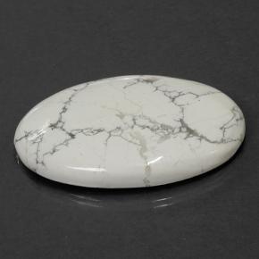 Howlite Gemstone in 46 x 30.3 mm Size for Sale, Howlite Stone in Multicolor White Color