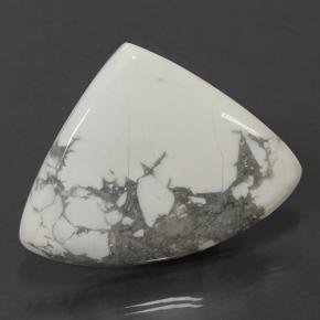103.42 ct White Howlite Gemstone, Howlite Gem in Pear Cabochon Shape for Sale.